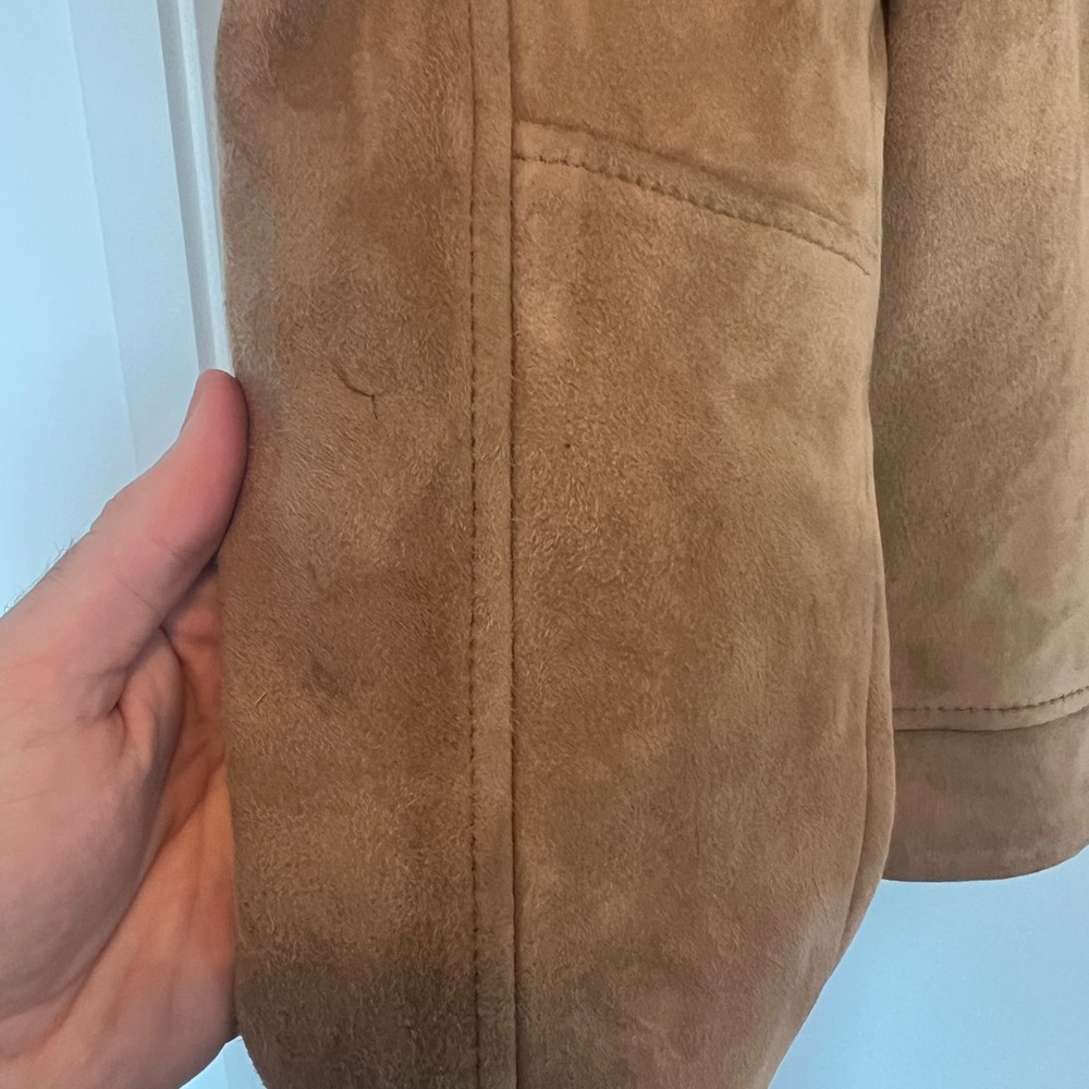 All Saints Light Brown Suede Jacket - Picture 6 of 7